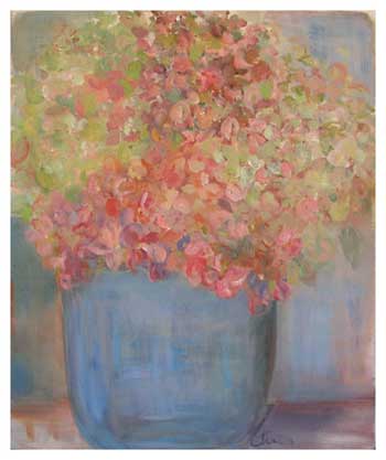 Hydrangea in Blue Vase II 
